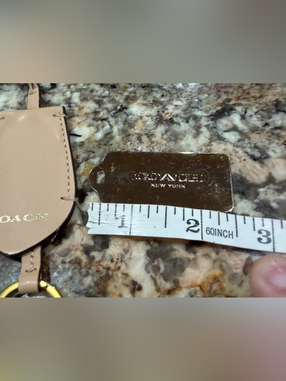 Coach Leather Key Clochette & Gold Coach Dogtag Bundle - Picture 4 of 5